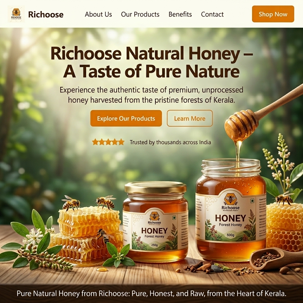 Organic Honey Farm Website - Web Development Project